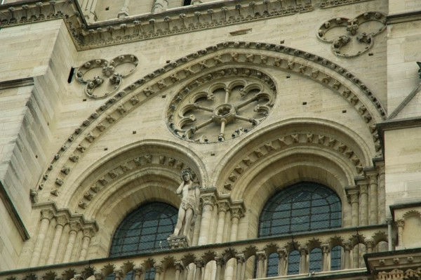 Façade de Notre Dame à Paris