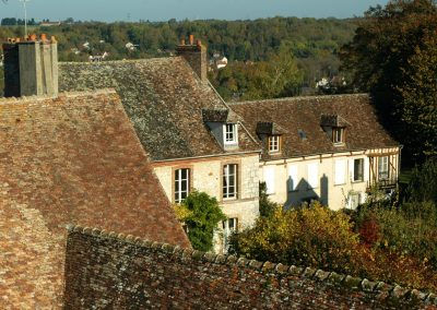 Vue des toits de Provins