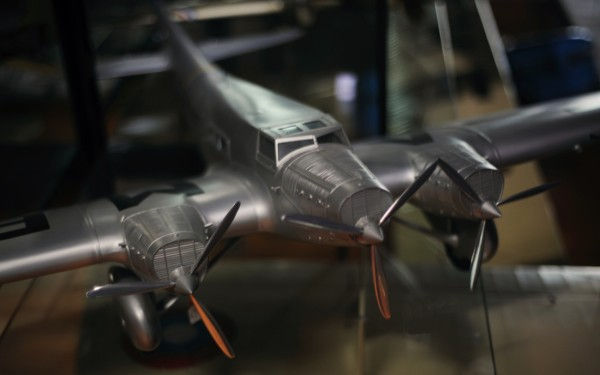 Maquette d'avion de guerre au musée de l'air et de l'espace