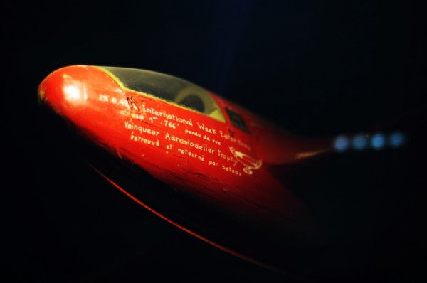 Maquette d'avion vainqueur de l'aéromodelier trophy au musée de l'air et de l'espace