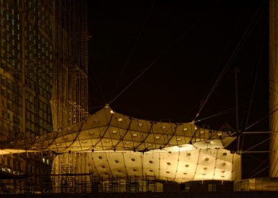 Photo à la Défense de nuit